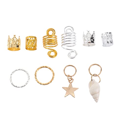 FONDOTIN 90 Stück Teiliges Dreadlocks Haarringe aus Leichtem Metall Hohles Design für Dekorative Haarmanschetten Vielseitiger Haarschmuck für Damen und Herren zum Flechten und Stylen von FONDOTIN