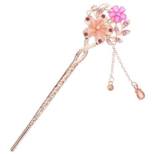 FONDOTIN Antike Chinesische Blumen Haarnadel mit Katzenaugen Perlen Dekorativer Haarschmuck für Damen Klassischer Haarestab im Ethnostil Robustes Haar Accessoire für Stilvolle FONDOTIN Antike Chinesische Blumen Haarnadel mit Katzenaugen Perlen Dekorativer Haarschmuck für Damen Klassischer Haarestab im Ethnostil Robustes Haar Accessoire für Stilvolle von FONDOTIN