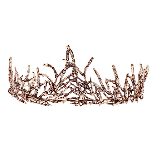 FONDOTIN Barock Brautkrone mit Funkelnden Strasssteinen Eleganter Haarschmuck für Damen Stilvolle Tiara für Hochzeit Party und Fotoshootings Handgefertigte Festliche Kopfbedeckung von FONDOTIN