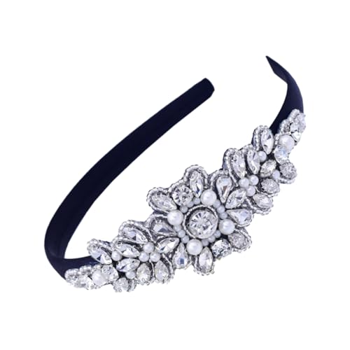FONDOTIN Barock Strass Haarreif Damen Glänzend Stilvolles Haarband Schmuck Für Partys Hochzeiten Cosplay Leicht Und Komfortabel von FONDOTIN