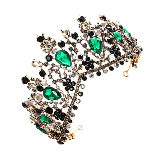 FONDOTIN Barock Vintage Haarkrone mit Strasssteinen Legierte Brautkrone für Damen Hochzeitsschmuck Accessoire für Braut Festzug Party und Fotoshootings von FONDOTIN