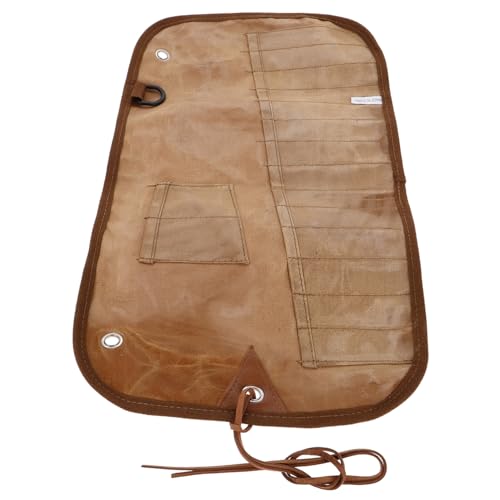 FONDOTIN Besteck Rolltasche Aus Canvas Für Outdoor Camping-Organizer Mit Großem Fassungsvermögen wasserdichte Bestecktasche Für Reisen Und Strapazierfähiger Besteckbehälter Für von FONDOTIN
