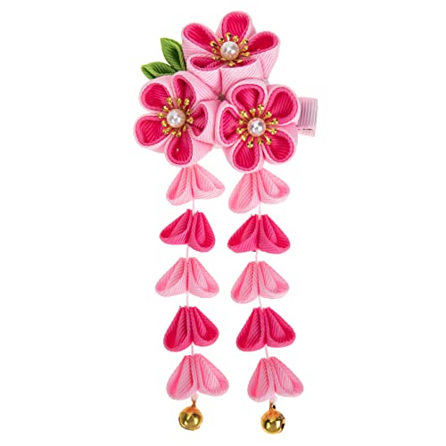 FONDOTIN Blossom Haarspange für Mädchen Chinesischer Stil Haarschmuck mit Quaste Hanfu Accessoire für Neujahrsfeier Geburtstag Hochzeit und Alltag Teiliges von FONDOTIN