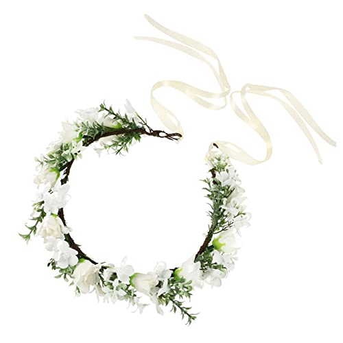 FONDOTIN Blumen Haarband Rosenkrone für für Hochzeiten Brautjungfern und Besondere Anlässe Verstellbar und Anpassbar für Damen und Mädchen FONDOTIN Blumen Haarband Rosenkrone für für Hochzeiten Brautjungfern und Besondere Anlässe Verstellbar und Anpassbar für Damen und Mädchen von FONDOTIN