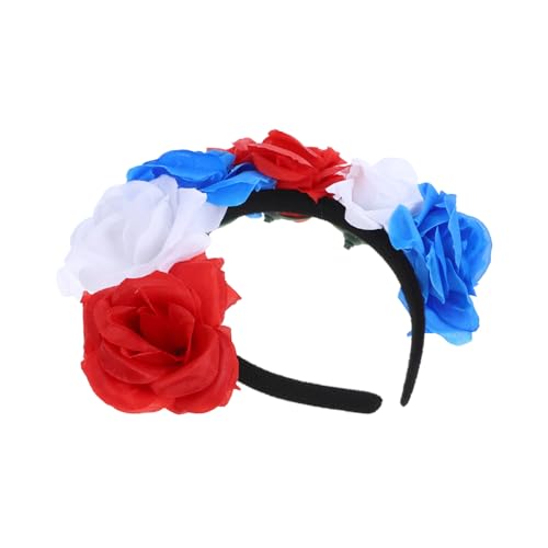 FONDOTIN Blumenkranz Haarreif Floral Stirnband Party Haarschmuck Halloween Kopfschmuck Damen Mädchen von FONDOTIN