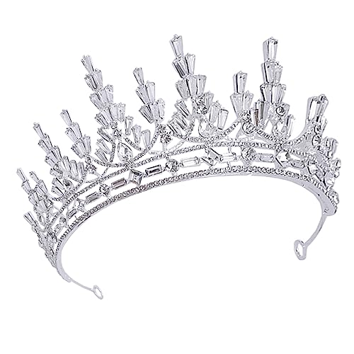 FONDOTIN Brautkrone mit Funkelnden Strasssteinen Leichtes Haarschmuck Diadem für Damen und Teenager Stilvolles Stirnband für Hochzeit Abschlussball und Festliche Anlässe Silberne Tiara FONDOTIN Brautkrone mit Funkelnden Strasssteinen Leichtes Haarschmuck Diadem für Damen und Teenager Stilvolles Stirnband für Hochzeit Abschlussball und Festliche Anlässe Silberne Tiara von FONDOTIN