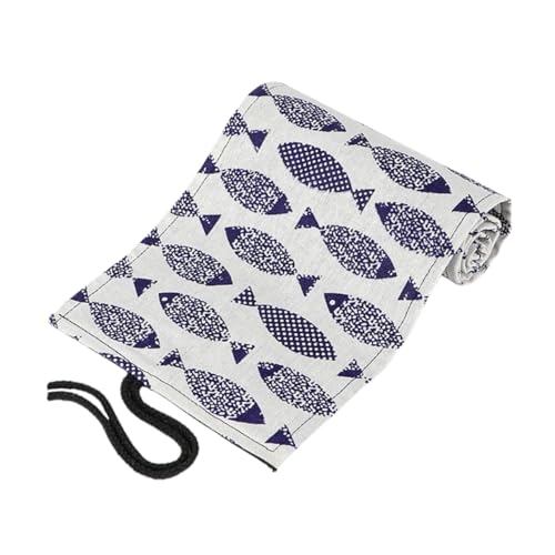FONDOTIN Canvas Pencil Roll Tasche mit Fächern Etui mit Herbstlichem Saury Tragbarer Stifte Organizer aus Baumwoll Leinen für Buntstifte und Zeichnung Praktischer Malbedarf für Künstler FONDOTIN Canvas Pencil Roll Tasche mit Fächern Etui mit Herbstlichem Saury Tragbarer Stifte Organizer aus Baumwoll Leinen für Buntstifte und Zeichnung Praktischer Malbedarf für Künstler von FONDOTIN
