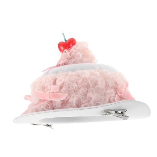FONDOTIN Cherry Cake Haarklammer Geburtstags Haarschmuck für Mädchen Langlebig Einzigartiges Geburtstagsmützen Design Leichter Haarklammer für Geburtstagsfeiern von FONDOTIN