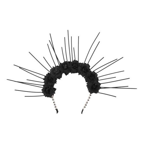 FONDOTIN Gothic Stil Haarband Für Damen Mädchen Cosplay Kopfschmuck Lolita Haarschmuck Foto Requisite Exquisites Design Mit Hochwertigen Materialien von FONDOTIN