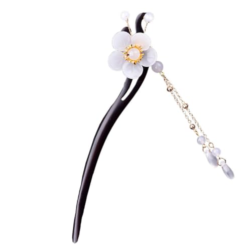 FONDOTIN Ethnischer Haarschmuck Damen Vintage Haarnadel aus Schwarzem Ebenholz mit Dekorativer Quaste Antikes Design für Traditionelle Hochzeiten Feste und Tägliche Frisuren FONDOTIN Ethnischer Haarschmuck Damen Vintage Haarnadel aus Schwarzem Ebenholz mit Dekorativer Quaste Antikes Design für Traditionelle Hochzeiten Feste und Tägliche Frisuren von FONDOTIN