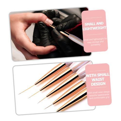 FONDOTIN Feiner Nagellack pinsel für Maniküre Ultradünner Nail Art Brush Pen Wiederverwendbarer Nail Polish Liner für DIY Nageldesign zu Hause und Professionelle FONDOTIN Feiner Nagellack pinsel für Maniküre Ultradünner Nail Art Brush Pen Wiederverwendbarer Nail Polish Liner für DIY Nageldesign zu Hause und Professionelle von FONDOTIN