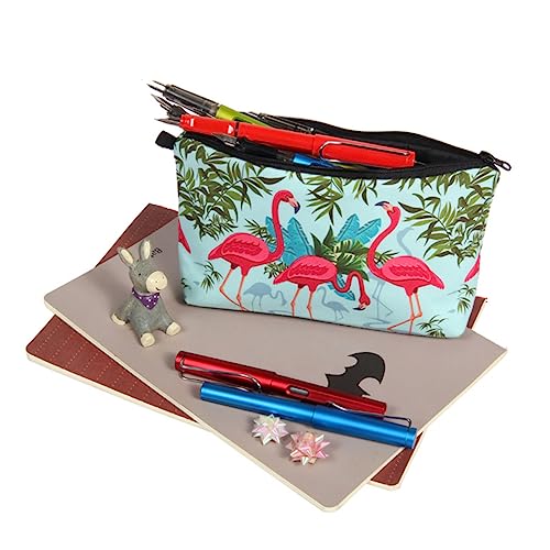 FONDOTIN Flamingo Kosmetiktasche Damen Make Up Organizer mit Großem Stauraum Tragbare Schminktasche für Reisen und Alltag Modisches Design Sichere Materialien Praktischer Kulturbeutel FONDOTIN Flamingo Kosmetiktasche Damen Make Up Organizer mit Großem Stauraum Tragbare Schminktasche für Reisen und Alltag Modisches Design Sichere Materialien Praktischer Kulturbeutel von FONDOTIN