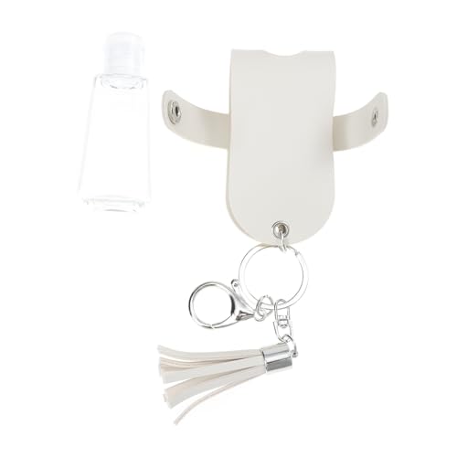 FONDOTIN Flaschenhalter Schlüsselanhänger Tragbarer Flaschenbezug für Flasche mit Quasten für Kosmetik und Reisen von FONDOTIN