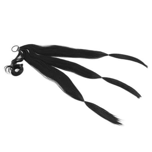 FONDOTIN Geflochtener Pferdeschwanz Haarverlängerung Echthaar optik Frauen Haarteil Natürliches Design Einfach zu Tragen Stilvoll für Alltag und Besondere Anlässe von FONDOTIN