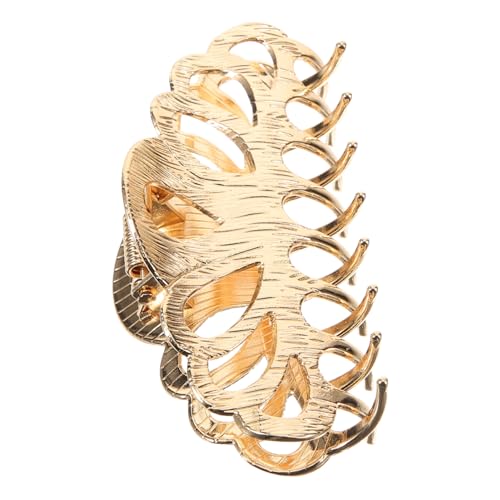 FONDOTIN Große Geometrische Haarklammer Goldfarben Rutschfester Haarclip für Dünnes und Dickes Haar Fester Griff Modisches Haaraccessoire für Frauen und Mädchen von FONDOTIN