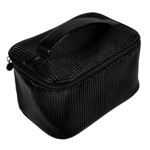 FONDOTIN Große Kapazität Kosmetiktasche Damen PU Leder Reise Make Up Organizer Tasche Leicht Multifunktional Kompakt für Kosmetik Toilettenartikel Elektronik Unterwegs Hause von FONDOTIN