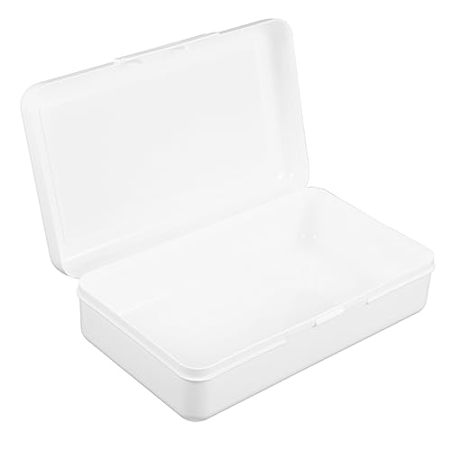 FONDOTIN Große Kapazität Transparente Bleistiftbox Kunststoff Federmäppchen für Schule und Büro und Langlebig für Organisation von Schreibwaren von FONDOTIN