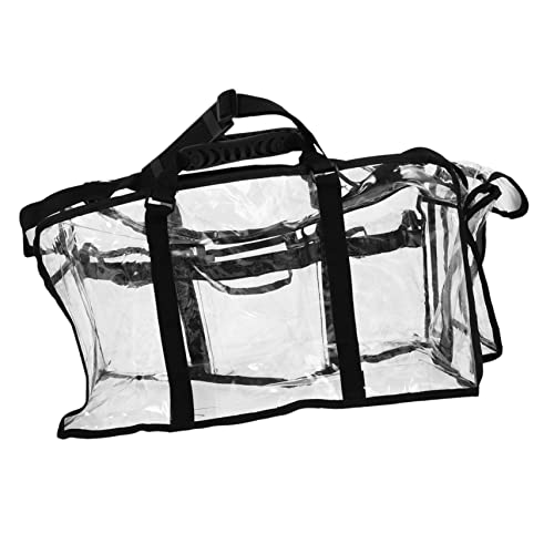 FONDOTIN Große Transparente PVC Reise und Kosmetiktasche Multifunktional Strapazierfähig mit Großem Stauraum für Damen Fitness und Reisen von FONDOTIN