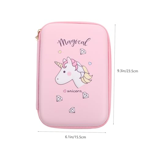 FONDOTIN Großes Eva Federmäppchen mit Cartoon Motiv Wasserabweisender Organizer mit Reißverschluss Multifunktionale Aufbewahrungstasche für Schule und Büro Tragbares Schreibwarenetui von FONDOTIN