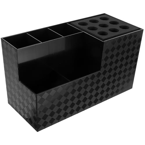 FONDOTIN Haar-werkzeug-organizer Mit Scherenhalter Für Friseurwerkzeuge Aufbewahrungsbox Für Bürsten Kämme Und Haarpflegeprodukte Stabiles Material Für Arbeitsplatte Oder Schreibtisch von FONDOTIN