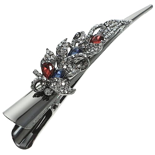 FONDOTIN Haarklammer für Damen Eleganter Entenschnabel Haarclip mit Strasssteinen Vintage Haaraccessoire für Hochzeiten und Besondere Anlässe Robust und FONDOTIN Haarklammer für Damen Eleganter Entenschnabel Haarclip mit Strasssteinen Vintage Haaraccessoire für Hochzeiten und Besondere Anlässe Robust und von FONDOTIN
