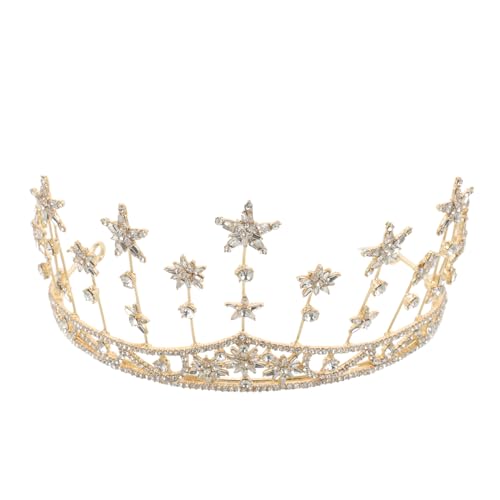 FONDOTIN Haarschmuck Stern Krone Haarclip Langlebig und Farbbeständig Leichter Bequemer Haarschmuck für Frauen Mädchen Braut Geeignet für Hochzeit Party Festliche Anlässe von FONDOTIN