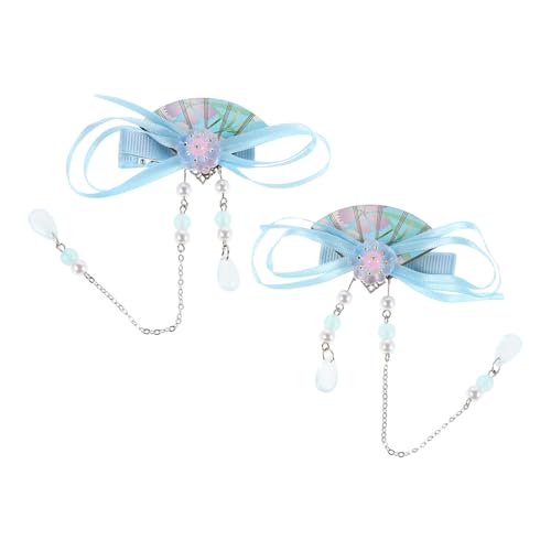 FONDOTIN Haarspangen Chinesischer Stil mit Quasten Stilvolle Traditionelle Haarklammern für Mädchen Festliche Accessoires für Chinesisches Neujahr und Kulturelle Anlässe von FONDOTIN
