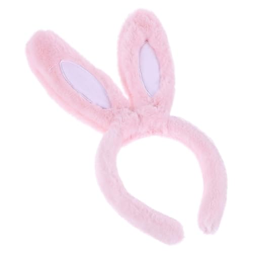 FONDOTIN Hasenohren Haarreif Plüsch Stirnband Damen Karneval Bunny Ear Headband Leichtes Bequemes Cosplay Zubehör für Mädchen und Erwachsene für Party Weihnachten Geburtstag und Fasching von FONDOTIN