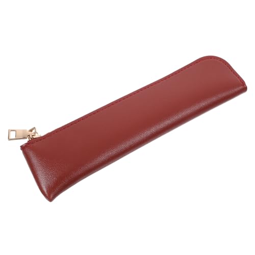 FONDOTIN Multi-funktionales Pu-Leder Federmäppchen Retro Bleistift Und Stiftehalter Mit Reißverschluss Große Kapazität Für Schule Und Büro Für Erwachsene von FONDOTIN