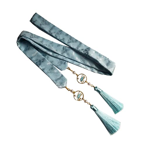 FONDOTIN Himmelblaue Tassel Haargummis im Chinesischen Stil Ponytail Halter für und Mädchen Haar Dekoration für Cosplay und Kostümpartys von FONDOTIN