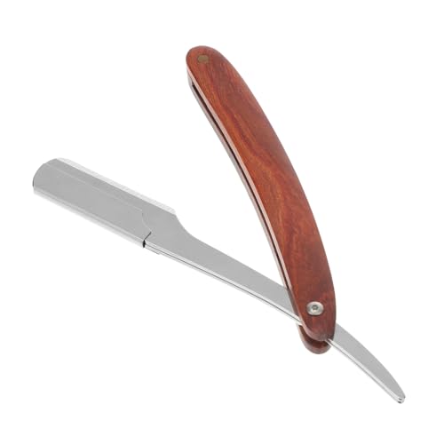 FONDOTIN Holzgriff Rasiermesser für Männer Manuelles Bartpflege Tool Faltbares Design Langlebig aus für Bart und Haarschnitte Geeignet für Friseursalons und Mobilen Einsatz FONDOTIN Holzgriff Rasiermesser für Männer Manuelles Bartpflege Tool Faltbares Design Langlebig aus für Bart und Haarschnitte Geeignet für Friseursalons und Mobilen Einsatz von FONDOTIN