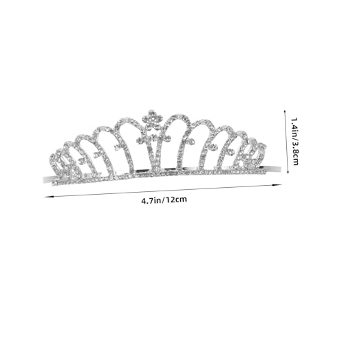 FONDOTIN Kindergeburtstags Krone Haarreif mit Funkelnden Strasssteinen Elastisches Stirnband Charmantes Kopfschmuck Accessoire für Mädchen Party Festlichkeiten und Besondere Anlässe von FONDOTIN