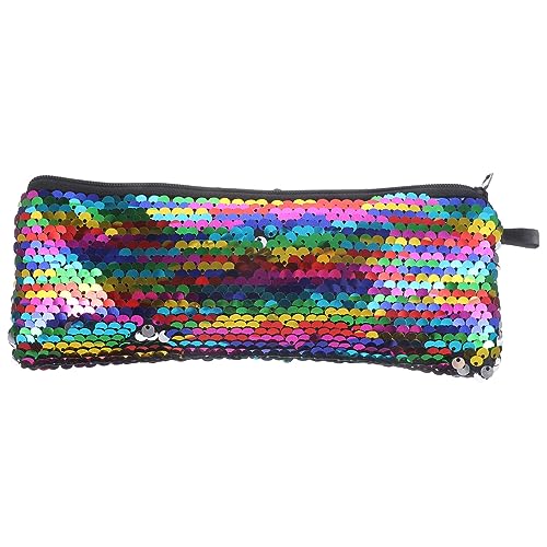 FONDOTIN Klein Glitzer Kosmetiktasche für Damen Handliche Pailletten Make Up Tasche mit Reißverschluss für Make Up Toilettenartikel und Zubehör für Unterwegs Modisches Design FONDOTIN Klein Glitzer Kosmetiktasche für Damen Handliche Pailletten Make Up Tasche mit Reißverschluss für Make Up Toilettenartikel und Zubehör für Unterwegs Modisches Design von FONDOTIN