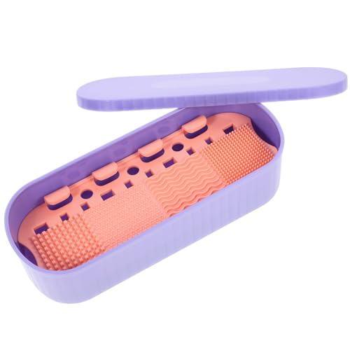 FONDOTIN Kosmetik Pinsel Reinigungsbox Tragbarer Make-up Pinsel Organizer Mit Deckel Einfache Reinigung Für Kosmetikwerkzeuge Leicht Und Handlich Für Reisen Und Outdoor-aktivitäten von FONDOTIN