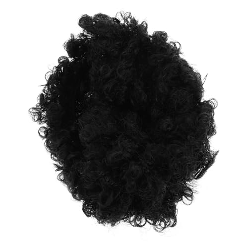 FONDOTIN Kurze Afro Perücke für Damen Weiche Synthetische Locken Leichte Party und Cosplay Perücke Komfortabel Realistisch aus Atmungsaktiven Fasern für Sportevents und Festliche Anlässe von FONDOTIN
