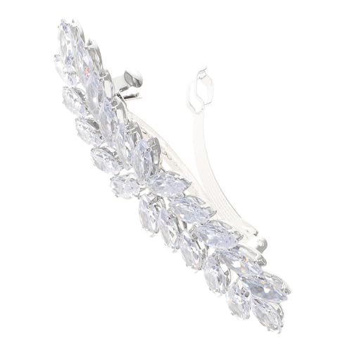FONDOTIN Luxuriöse Haarklammer mit Strass für Damen Eleganter Haarschmuck Federleichte Robuste Clip Geeignet für Hochzeit Party Abschlussfeier und Tägliches Styling von FONDOTIN