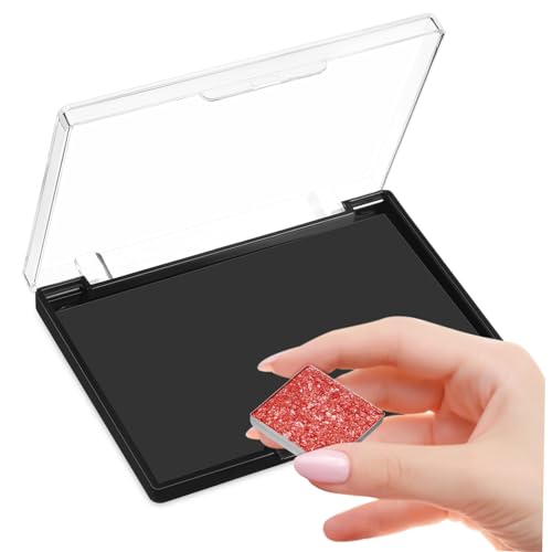 FONDOTIN Magnetische Leere Lidschatten Palette mit Transparentem Deckel Magnetischer Kosmetiktray mit Boden Kompakte Make Up Aufbewahrung für Lidschatten Highlighter Reisefreundlich von FONDOTIN