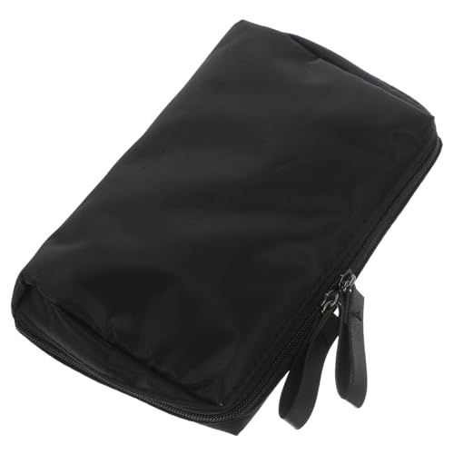 FONDOTIN Make Up Tasche Damen Kosmetiktasche mit Reißverschluss Kleine Robuste Lippenstift und Toilettentasche Tragbarer Organizer für Reisen Alltag und Camping Schwarzer Mini Make Up FONDOTIN Make Up Tasche Damen Kosmetiktasche mit Reißverschluss Kleine Robuste Lippenstift und Toilettentasche Tragbarer Organizer für Reisen Alltag und Camping Schwarzer Mini Make Up von FONDOTIN