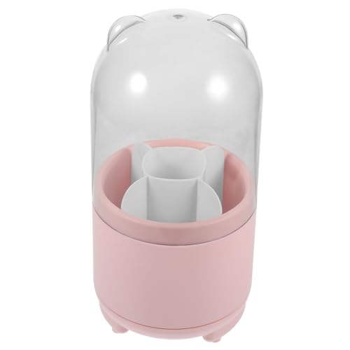 FONDOTIN Make-up-pinselhalter Drehbarer Aufbewahrungsbehälter Mit Deckel Um 360 Grad Drehbarer Make-up-Organizer Abs-hip-pp-Material Aufbewahrungsbecher Für Pinsel von FONDOTIN