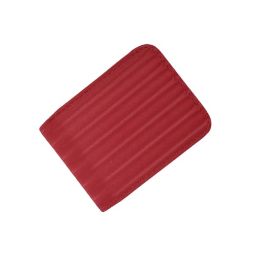 FONDOTIN Mini Lippenstift Tasche Damen PU mit Spiegel Kompakte Schminktasche für Lippenstift Aufbewahrung Modische Rote Kosmetiktasche Praktisch und Tragbar für Unterwegs von FONDOTIN