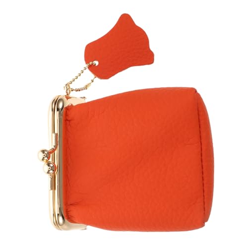 FONDOTIN Mini Lippenstift Tasche Vintage Kosmetiktasche Damen Mini Münzbeutel Quadratisch Kiss Lock Verschluss für Reise Büro und Alltag von FONDOTIN