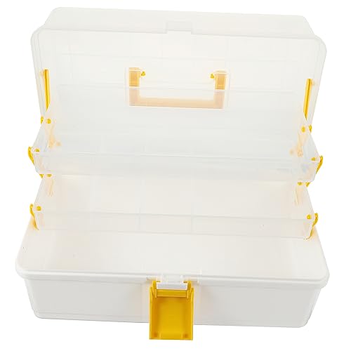FONDOTIN Multifunktionale Aufbewahrungsbox für Haar Accessoires und Kosmetik Transparenter Organizer mit Deckel Leicht und Robust für Zuhause Büro und Schule Praktische Sortierbox für von FONDOTIN