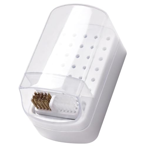 FONDOTIN Nagelfräser Aufbewahrungsbox Fächer Nagelbohrer Organizer mit Reinigung für Gelnägel Fingernagelpflege Nagel Kunst Zubehör von FONDOTIN
