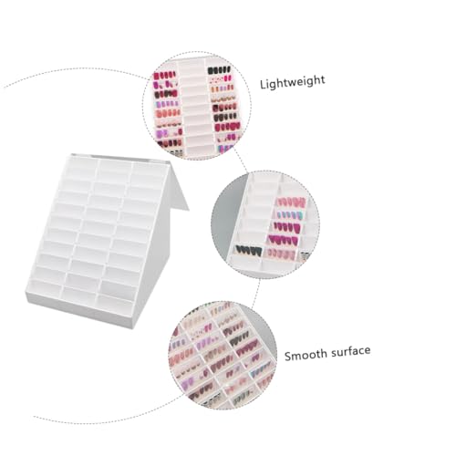 FONDOTIN Nail Tip Board Nagellack Display Box Weiß Nagel Farbkarte Maniküre Salon Organizer für Nagelkunst Präsentation und Übung FONDOTIN Nail Tip Board Nagellack Display Box Weiß Nagel Farbkarte Maniküre Salon Organizer für Nagelkunst Präsentation und Übung von FONDOTIN