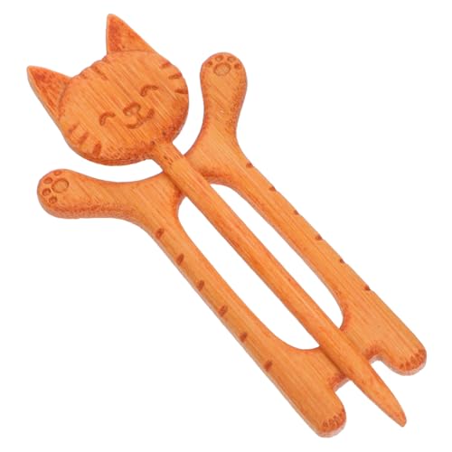 FONDOTIN Natürliche Holzbrosche Katze Design Leichter und Langlebiger Anstecker Rustikale Holzskulptur Praktische Dekoration für Damenpullover Schals und Kleidung FONDOTIN Natürliche Holzbrosche Katze Design Leichter und Langlebiger Anstecker Rustikale Holzskulptur Praktische Dekoration für Damenpullover Schals und Kleidung von FONDOTIN