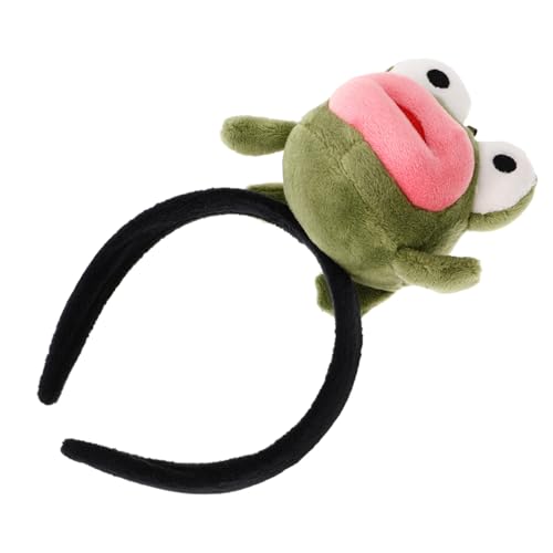 FONDOTIN Niedliches Frosch Stirnband aus Weichem Material Cartoon Haarreif für Festivals Partys und Make Up Komfortabel und Vielseitig für Verschiedene Anlässe von FONDOTIN