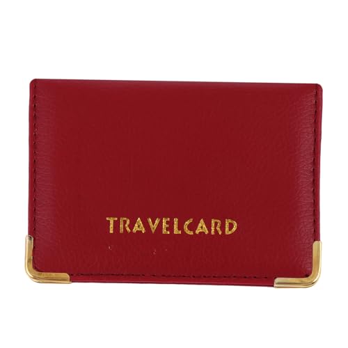 FONDOTIN PU Leder Schutzhülle Kartenetui Bankkarten Schutzhülle Ausweis Halter Reiseetui Wasserfest Reißfest Langlebig Geeignet für Kreditkarten und Ausweise Damen von FONDOTIN