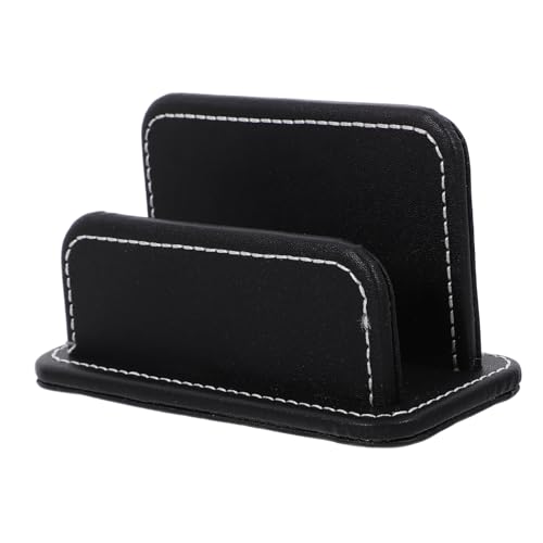 FONDOTIN PU Leder Visitenkartenhalter Business Case Namenshalter Display Ständer Stilvolles Design für Damen Praktischer Kartenhalter Büro Organizer Farbe Zufällig Zufällige Farbe von FONDOTIN