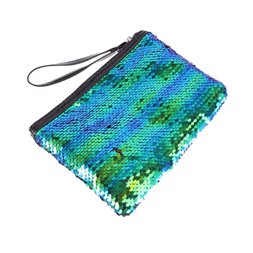 FONDOTIN Pailletten Kosmetiktasche mit Farbwechsel Clutch Handtasche Praktischer Zipper Stilvolles Design Tragbar und für Damen für Make Up und Aufbewahrung von FONDOTIN