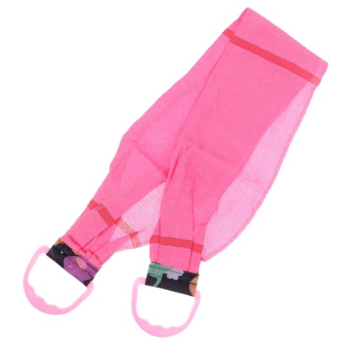 FONDOTIN Peeling Rückenschrubber mit Griffen Grobkörniges Körperpeeling Handtuch für Dusche Effektive Tiefenreinigung Schnelles Aufschäumen Langes Peeling Tuch zur Sanften Hautexfoliation von FONDOTIN